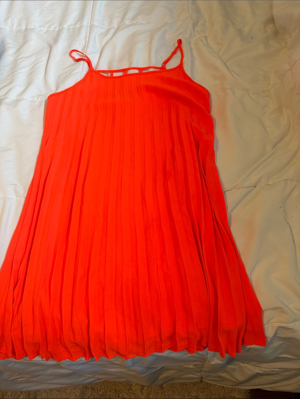 Skies Are Blue Pleated Mini Dress